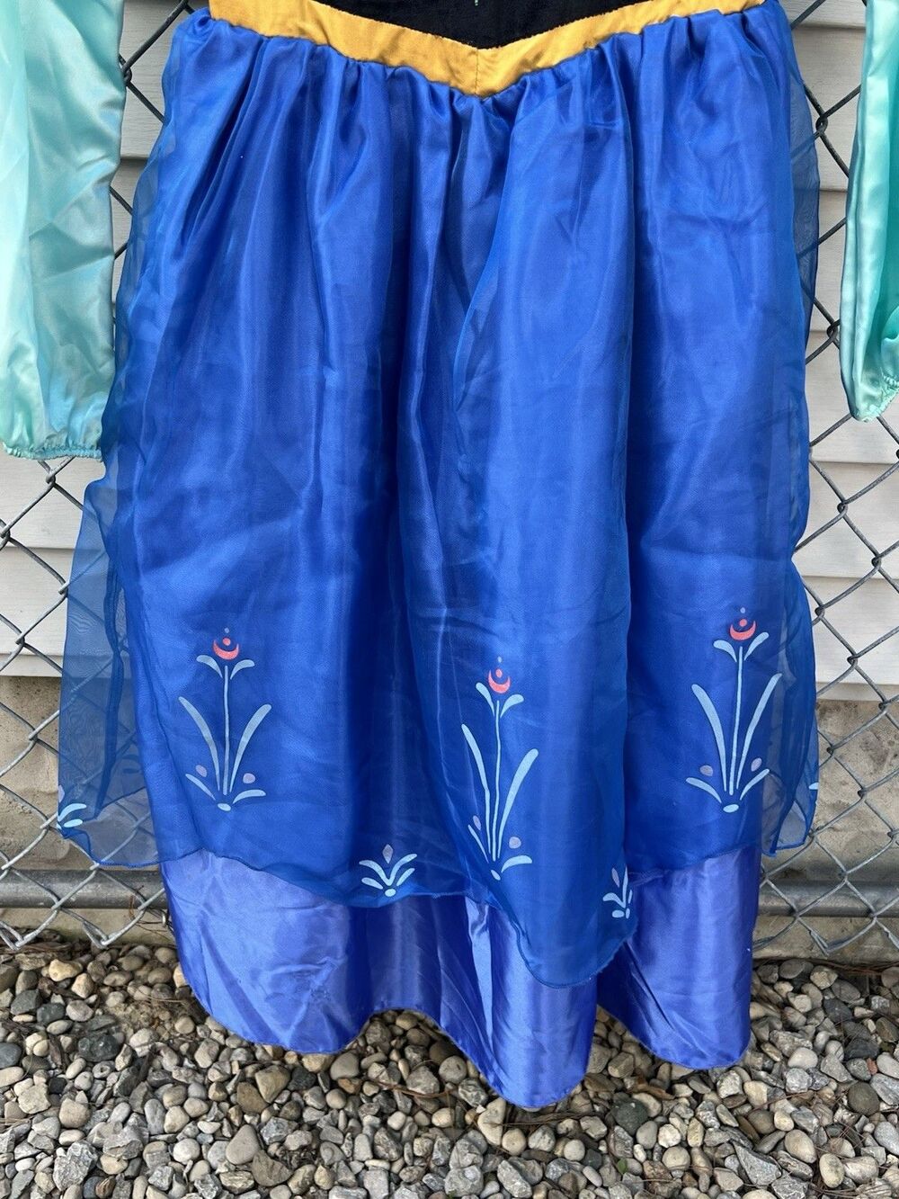 DISNEY STORE FROZEN "ANNA" Costume Girls Size 9/10 Halloween Princess Dress Up - Picture 7 of 11